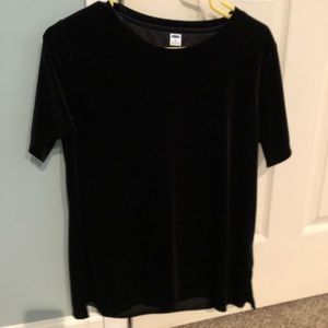 Black velvet top